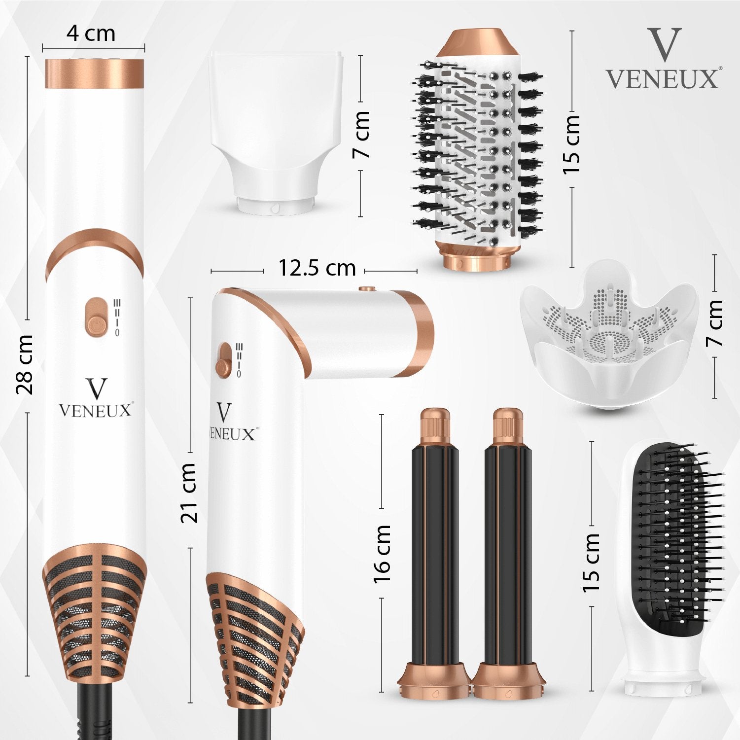 VENEUX® 6 - in - 1 Airstyler (NIEUW) - VENEUX