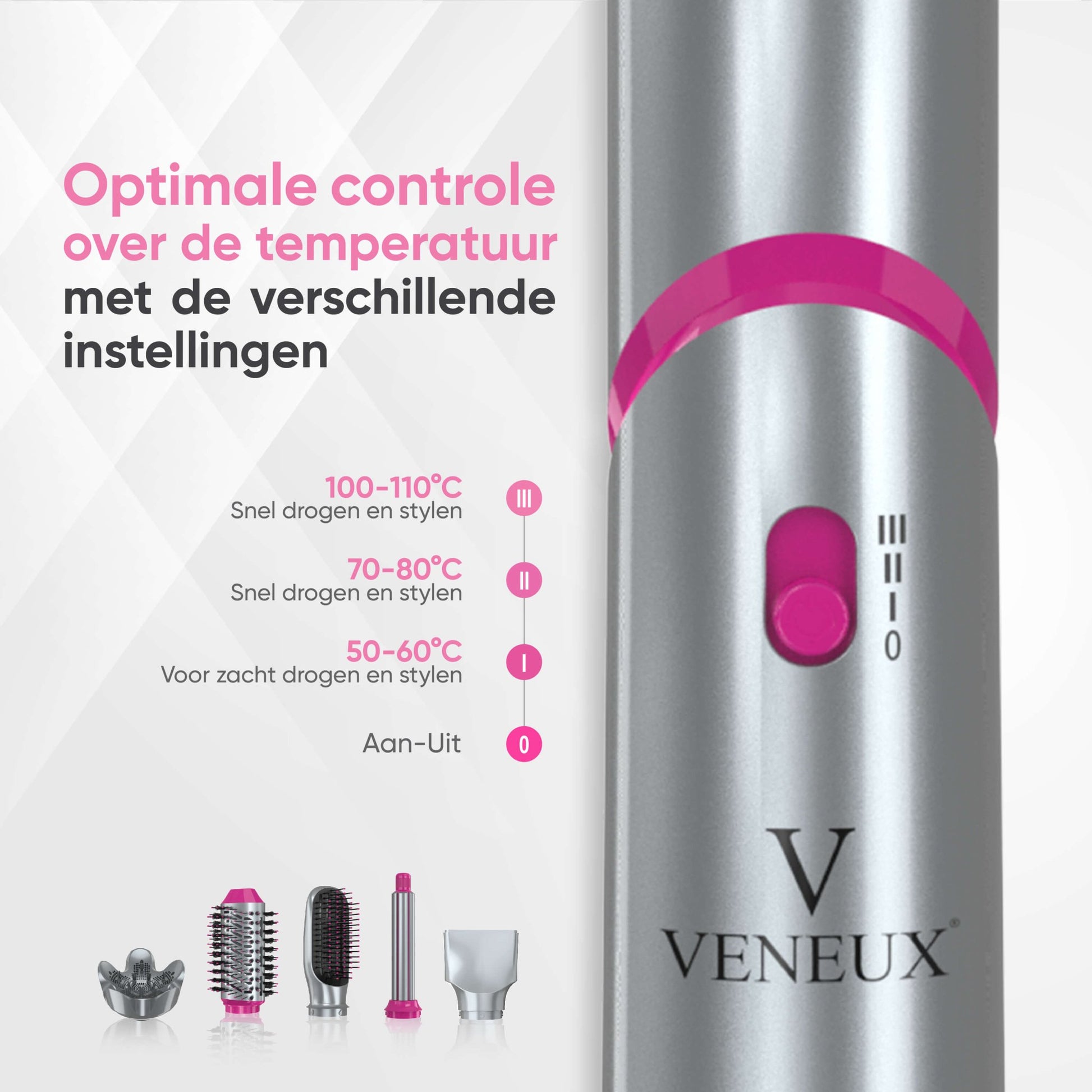 VENEUX® 6 - in - 1 Airstyler (NIEUW) - VENEUX